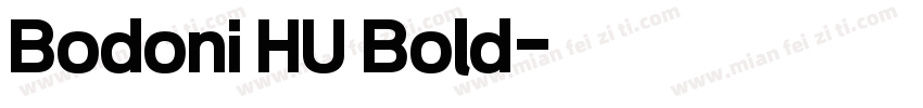 Bodoni HU Bold字体转换